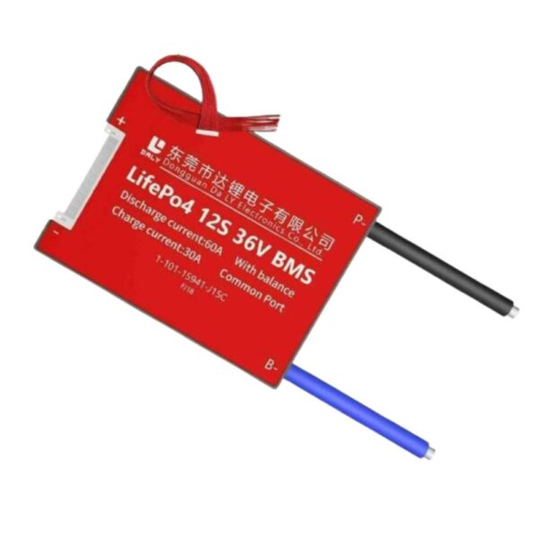 Daly BMS 12S 36V LiFePo4 60A Common Port Battery protection module.