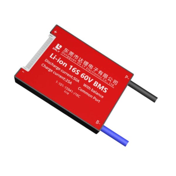 DALY BMS 16S 60V Lithium ion 50A Common Port Battery protection module.