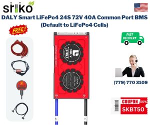 DALY Smart BMS 24S 72V 40A LiFePo4 Battery Protection Module