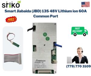 Smart Jiabaida (JBD) 13S 48V Lithium ion 60A Common Port Battery protection module.