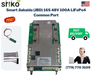 Smart Jiabaida (JBD) 16S 48V 100A LiFePo4 Common Port Battery protection module.