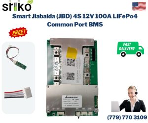 Smart Jiabaida (JBD) 4S 12V 100A LiFePo4 Common Port Battery protection module