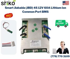 Smart Jiabaida (JBD) 4S 12V 60A Lithium ion Common Port Battery protection module.