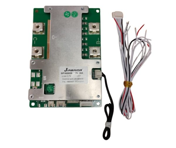 Smart Jiabaida (JBD) 7S 24V 80A Lithium ion Common Port Battery protection module.