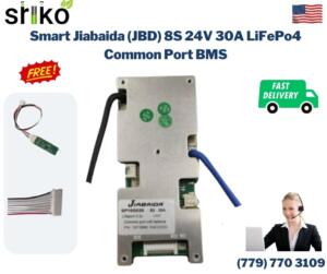 Smart Jiabaida (JBD) 8S 24V 30A LiFePo4 Common Port Battery protection module.