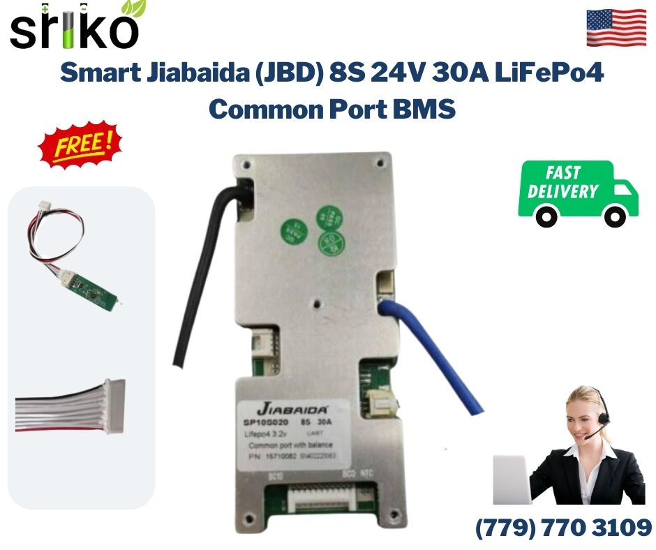 JBDBT 8S LFP 30A Smart Common Port BMS