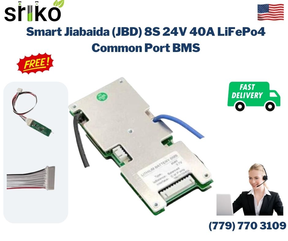 JBDBT 8S LFP 40A Smart Common Port BMS