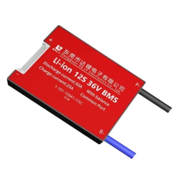 DALY BMS 12S 36V Lithium ion 50A Common Port Battery protection module.