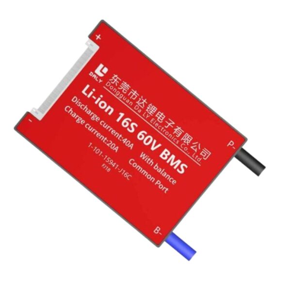 DALY BMS 16S 60V Lithium ion 40A Common Port Battery protection module.