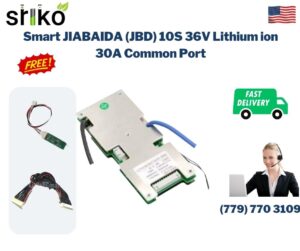 Smart JIABAIDA (JBD) 10S 36V Lithium ion 30A Common Port Battery protection module.