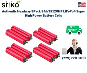 Authentic Headway 8Pack 8Ah 38120HP LiFePo4 Super High Power Battery Cells
