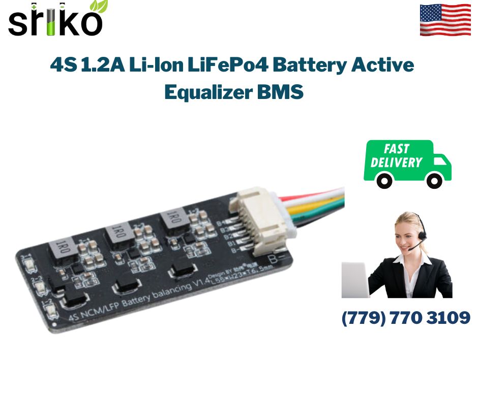 4s Inductive 1.2A Li-ion Lifepo4 Battery Active Equalizer BMS