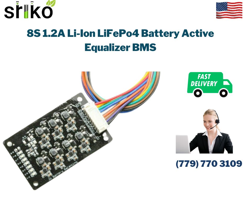 16S 48V 60V 1.2A Li-ion Lipo Lifepo4 LFP Battery Active Equalizer BMS  Balancer Inductive Balance Lithium Battery Energy Transfer Board (16S)