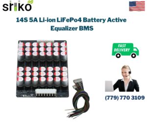 14S 5A Li-ion LiFePo4 Battery Active Equalizer BMS