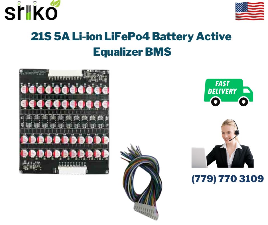 Heltec 21s 5A Li-ion LiFepo4 Battery Active Equalizer BMS