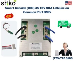 Smart Jiabaida (JBD) 4S 12V 80A Lithium ion Common Port Battery protection module.