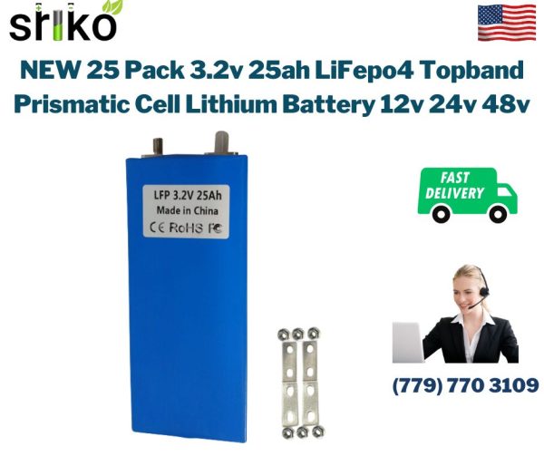 3.2V 6Ah 32650 LiFePo4 LITHIUM IRON PHOSPHATE BATTERY CELL Brand New