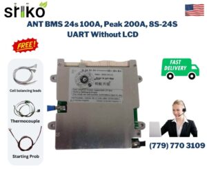 ANT BMS 24s 100A, Peak 200A, 8S-24S UART Without LCD