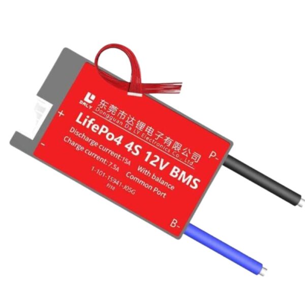 DALY BMS 4S 12V LiFePo4 15A Common Port Battery protection module.