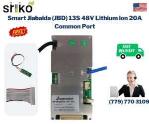 Smart Jiabaida (JBD) 13S 48V Lithium ion 20A Common Port Battery protection module.