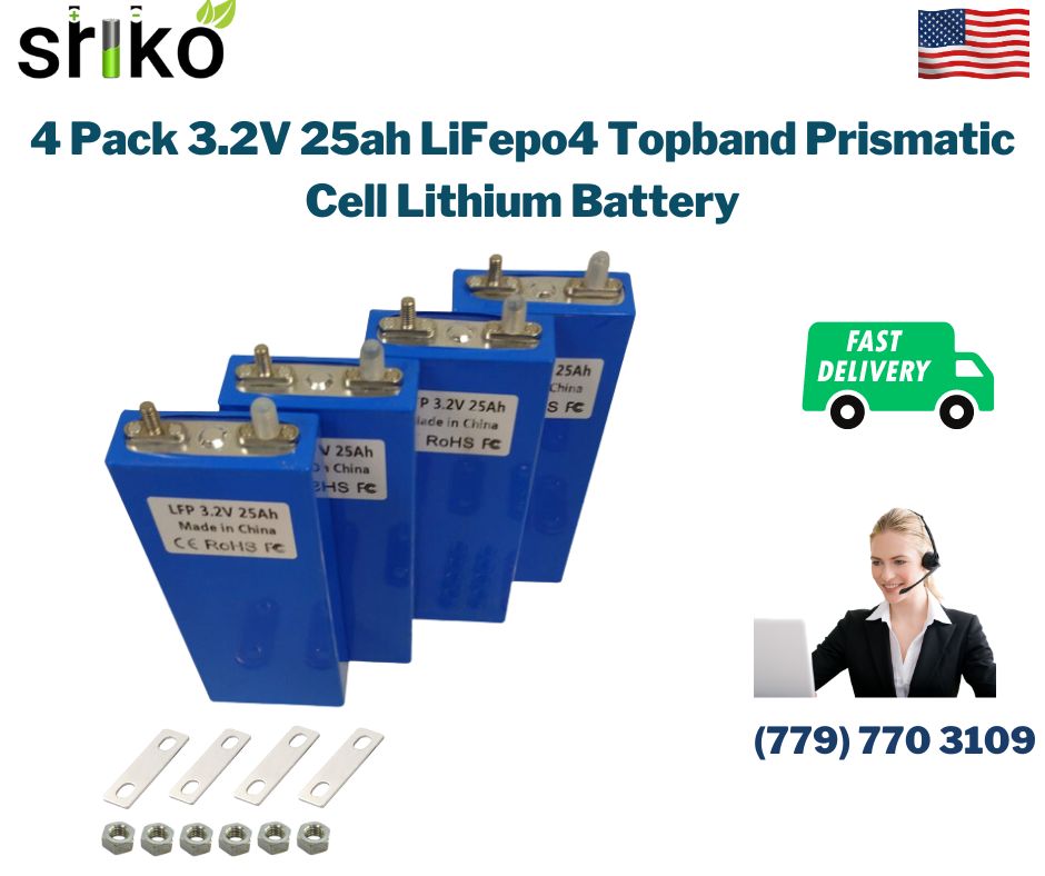 Praktisk Hængsel Tilfredsstille Topband 25ah lfp 4pack 3.2V Prismatic Cell Lithium Battery