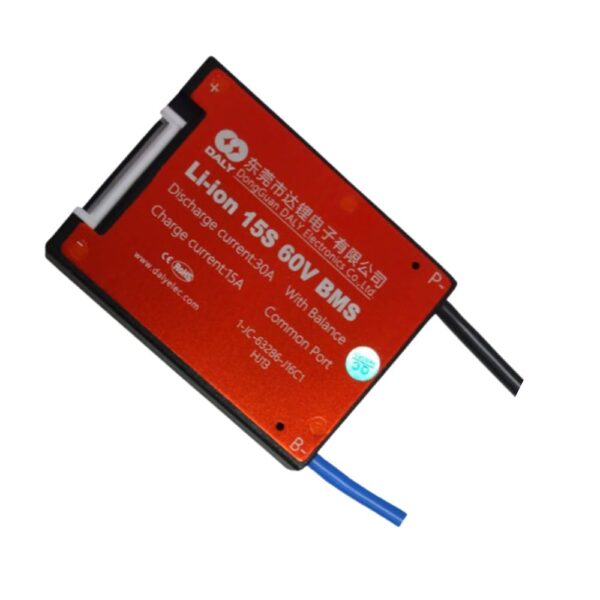 DALY BMS 15S 60V Lithium ion 30A Common Port Battery protection module.