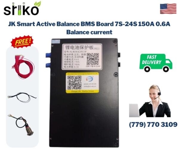 JK Smart Active Balance BMS Board 7S-24S 150A 0.6A Balance current