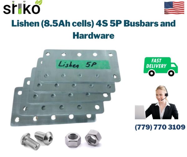 Lishen (8.5Ah cells) 4S 5P Busbars and Hardware