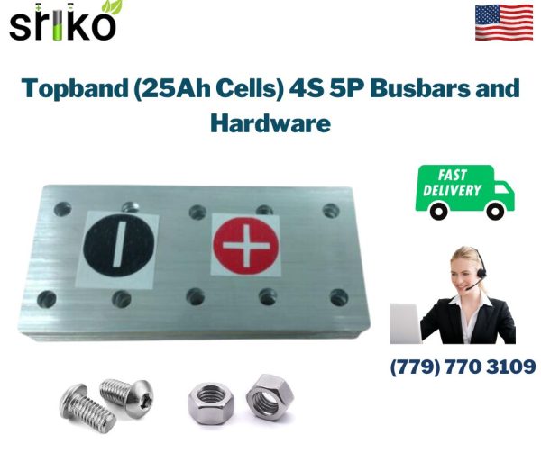 Topband (25Ah Cells) 4S 5P Busbars and Hardware