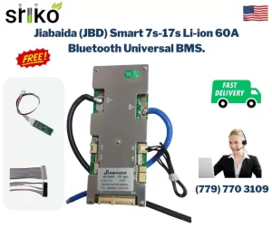 Jiabaida (JBD) Smart 7s-17s Li-ion 60A Bluetooth Universal BMS.