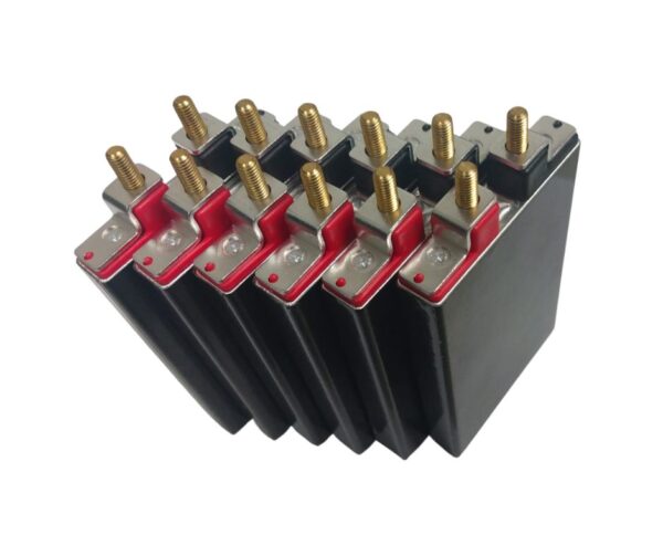 6pack 2.4V 2.9Ah 75C Prismatic LTO Cell With M5 Pedestal