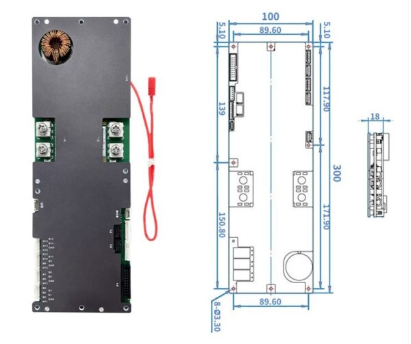 JK Smart Active Balance inverter BMS with 8S-16S 150A with 1A Balance current