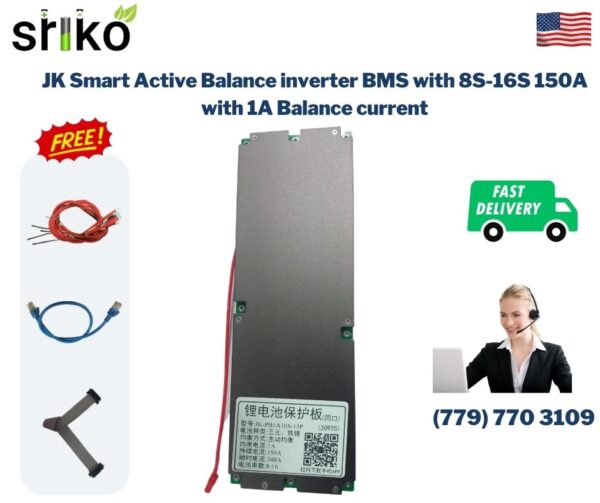 JK Smart Active Balance inverter BMS with 8S-16S 150A with 1A Balance current