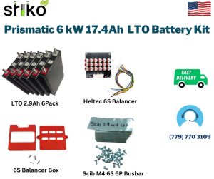 Prismatic 6 kW 17.4Ah LTO Battery Kit