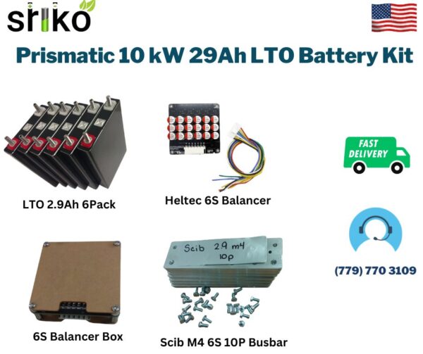 Prismatic 10 kW 29Ah LTO Battery Kit