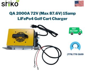 QA 2000A 72V (Max 87.6V) 15amp LiFePo4 Golf Cart Charger