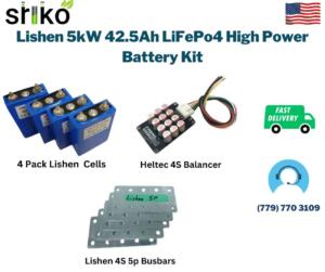 Lishen 5kW 42.5Ah LiFePo4 High Power Battery Kit