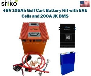 48V 105Ah Golf Cart Battery Kit with EVE Cells and 200A JK BMS