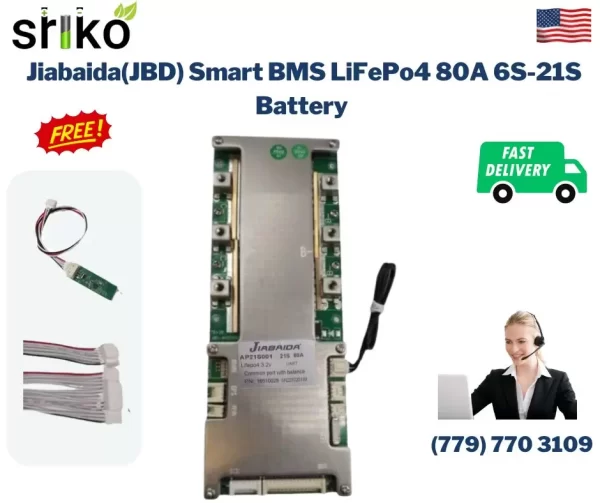 Jiabaida(JBD) Smart BMS LiFePo4 80A 6S-21S Battery