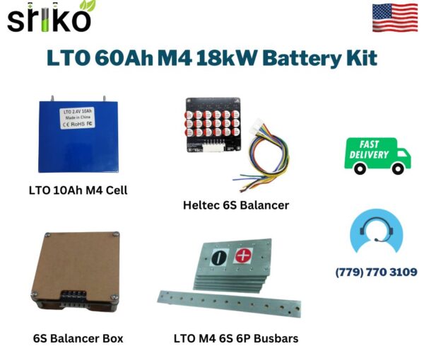 LTO 60Ah M4 18kW Battery Kit