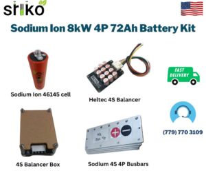 Sodium Ion 8kW 4P 72Ah Battery Kit