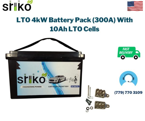 LTO 4kW Battery Pack (300A) With 10Ah LTO Cells