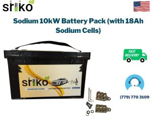 Sodium 10kW Battery Pack (with 18Ah Sodium Cells)