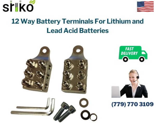 12 Way Battery Terminals For Lithium and Lead Acid Batteries