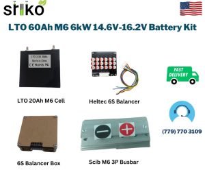 LTO 60Ah M6 6kW 14.6V-16.2V Battery Kit