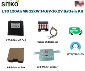 LTO 120Ah M6 12kW 14.6V-16.2V Battery Kit