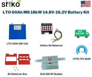 LTO 60Ah M6 18kW 14.8V-16.2V Battery Kit