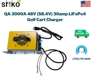 QA 3000A 48V (58.4V) 30amp LiFePo4 Golf Cart Charger