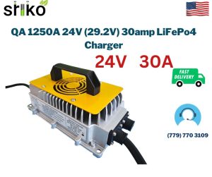 QA 1250A 24V (29.2V) 30amp LiFePo4 Charger