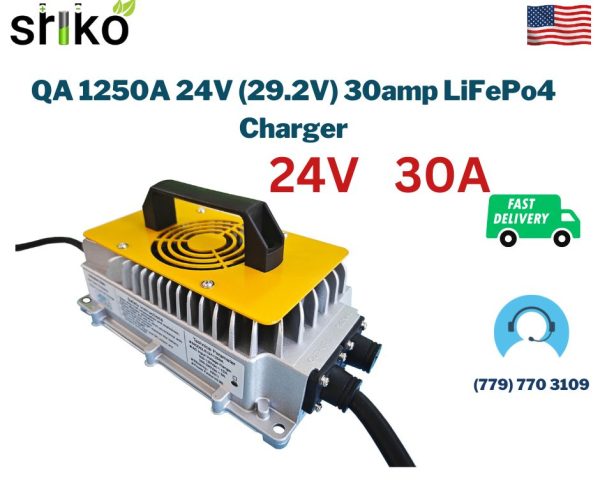 QA 1250A 24V (29.2V) 30amp LiFePo4 Charger